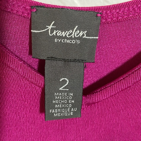 CHICOS Kimono jacket 4 piece Travelers set two dresses and pants Size 2 Large - Picture 10 of 16